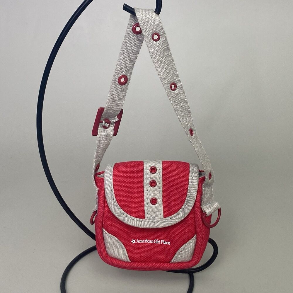 American Girl Place Chicago Red Crossbody Bag Purse for Dolls Adjustable Strap